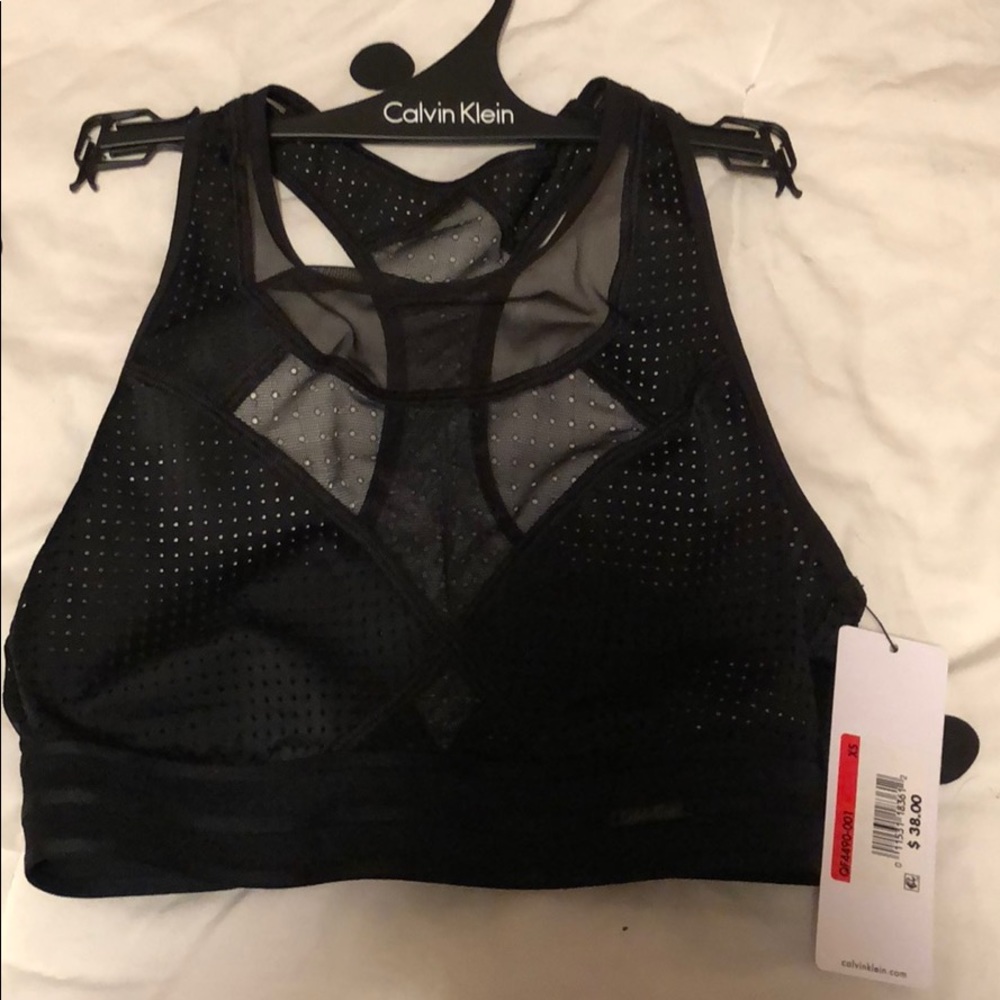 Mesh sports bra